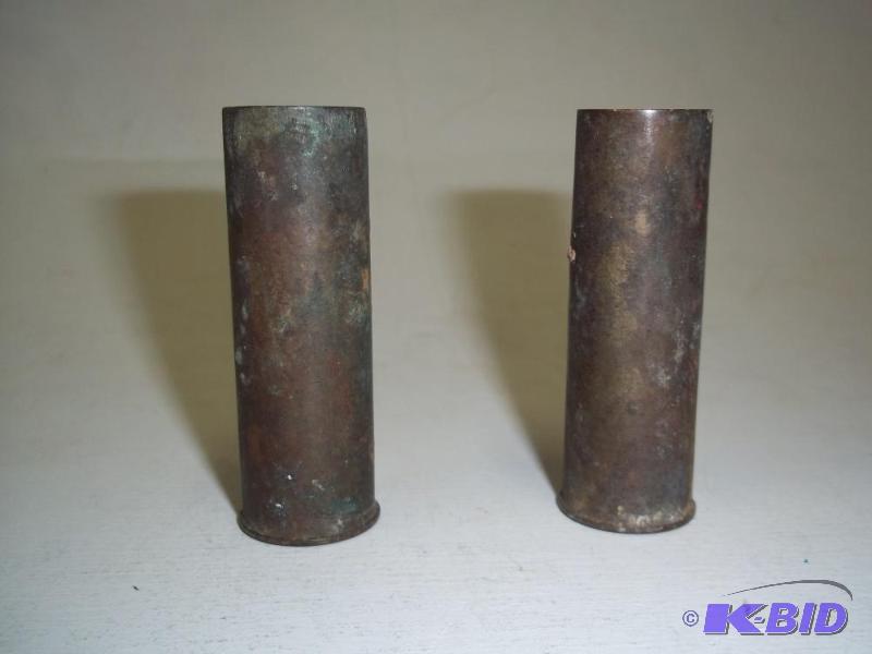 2 Brass shotgun shells...
