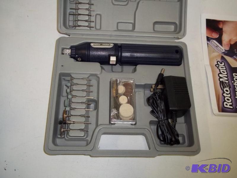 Roto Matic drill with case and bits...
