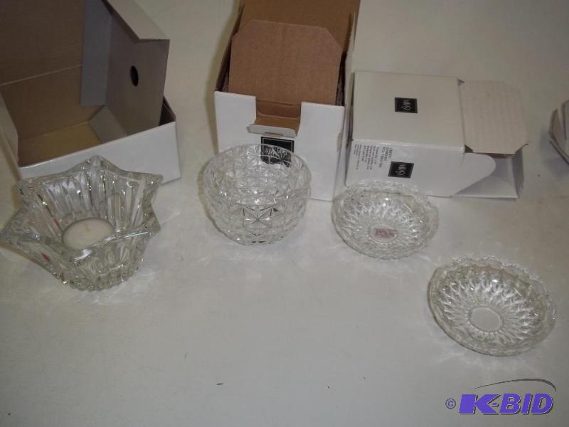 New Mikasa Candle holders with bowl....