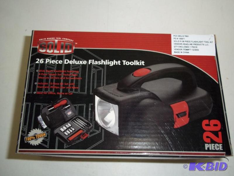 New 26 piece deluxe flashlight toolkit...