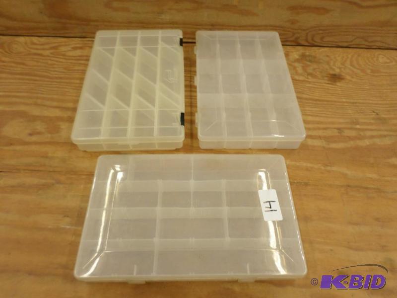 lot 14 image: (3) Plastic Tackle Trays...