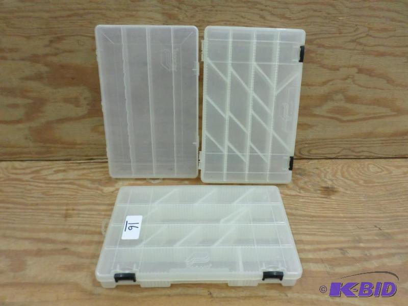 lot 16 image: (3) Plastic Tackle Trays...