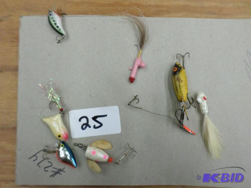 lot 25 image: (8) Various Fishing Lures Including A Rare Pi...