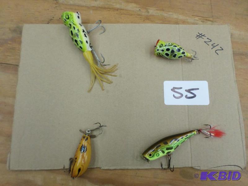 lot 55 image: (4) Top-Water Fishing Lures...