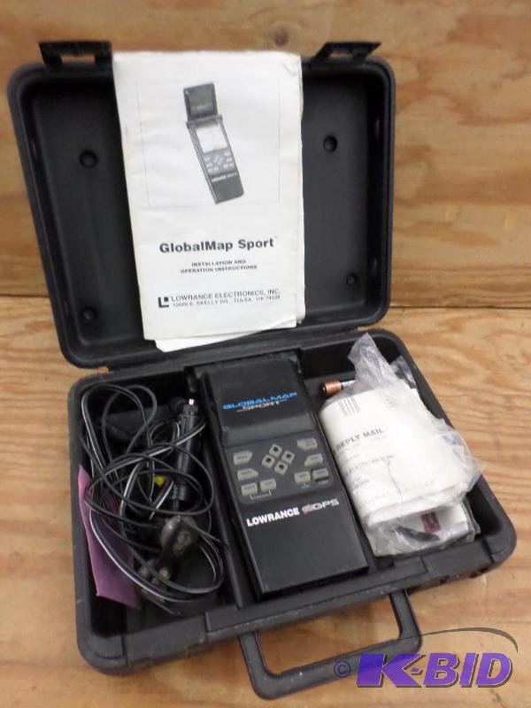 lot 6 image: Lowrance Global Map Sport GPS System...