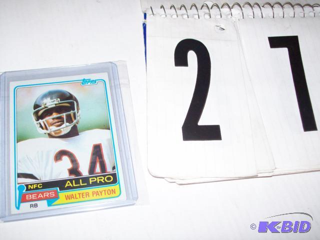 1981 Topps Walter Payton Football Card #400. ...