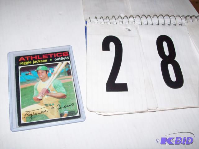 1971 Topps Reggie Jackson Baseball Card #20. ...