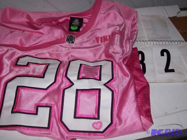 Reebok Adrian Peterson #28 Pink Womens Minne...