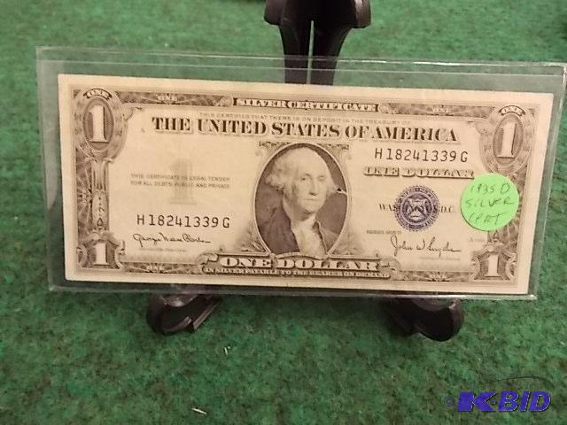 US $1 Silver Certificate 1935 D Series...