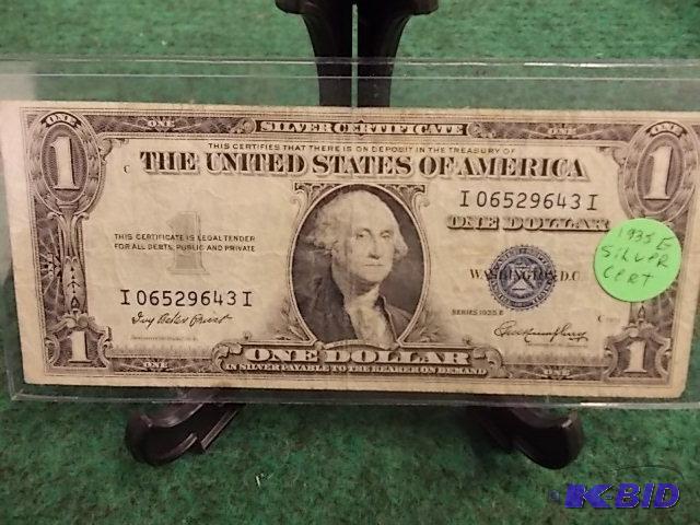 US $1 Silver Certificate 1935 E Series...
