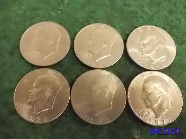 6-Ike $1 All Different Dates...