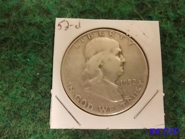 1952 D Franklin Half...