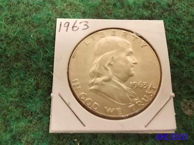 1963 Franklin Half AU-BU...