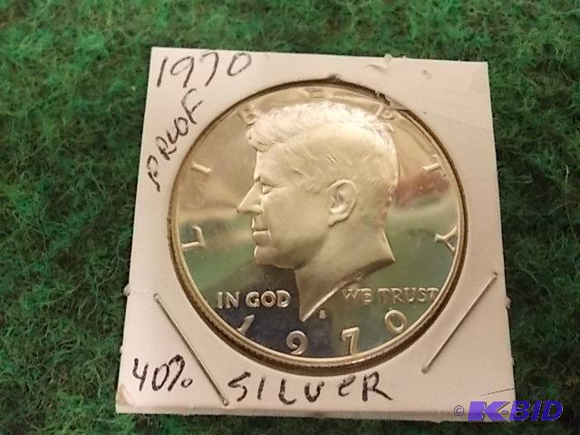 1970 S JFK Half Proof 40% Silver...