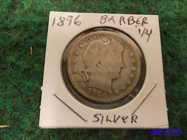 1896 Barber Quarter...