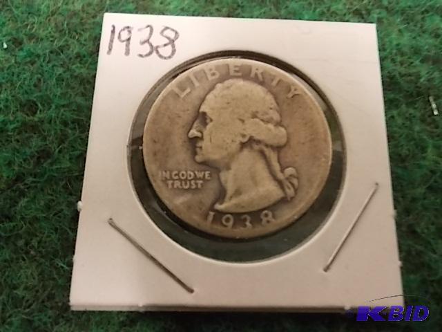 1938 Washington Quarter...