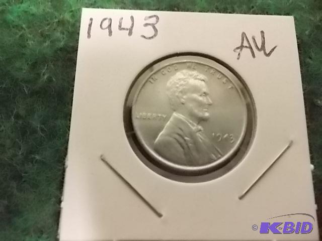 1943 Steel Penny AU...