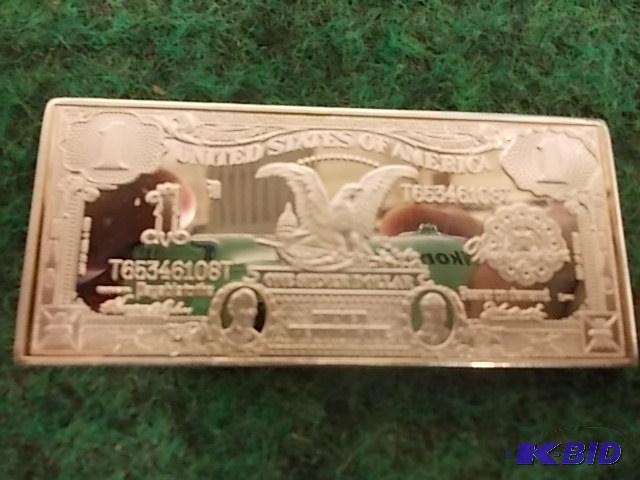 Silver Dollar Commemorative Bar .999 Silver P...