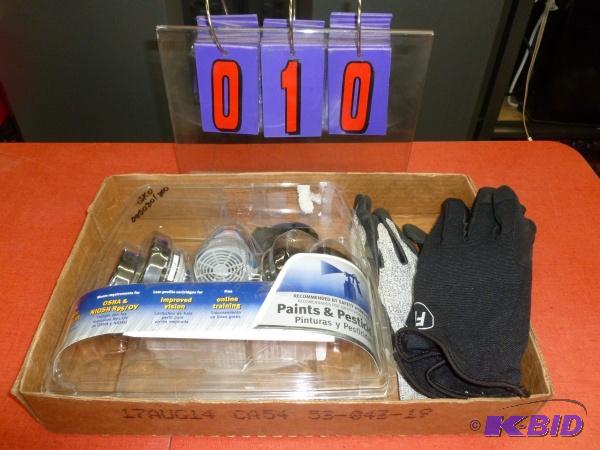 OSHA r95 paint respirator with 2 pair size la...