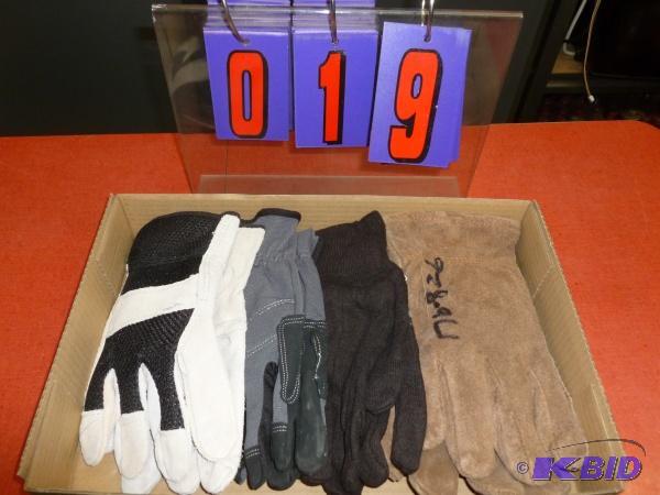 Flat of size large gloves. As shown. Terms. C...
