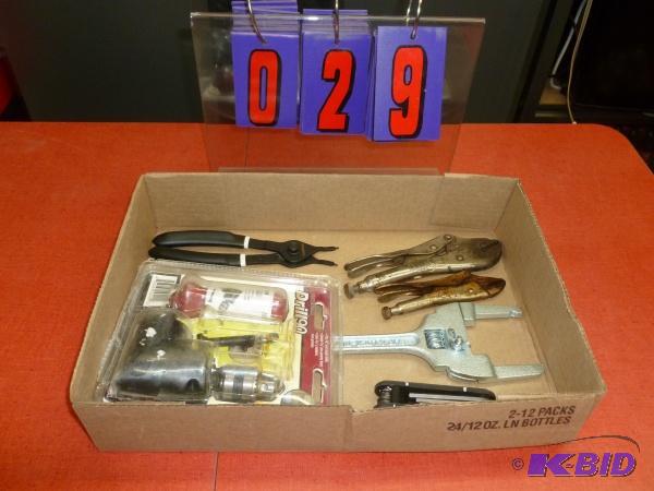 Flat of misc. tools. As shown. Terms. Cash or...