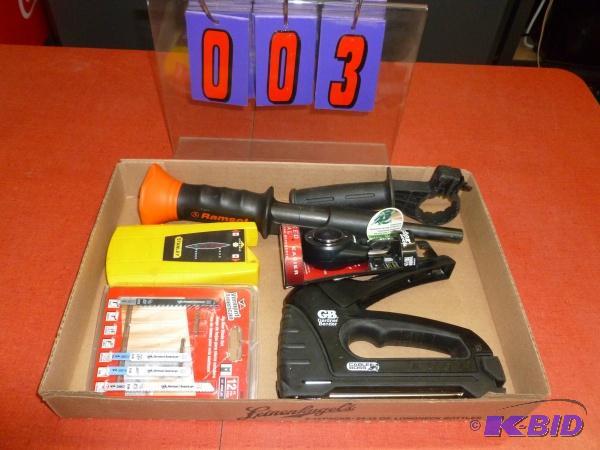 Flat with a ram set power driver, stapler and...