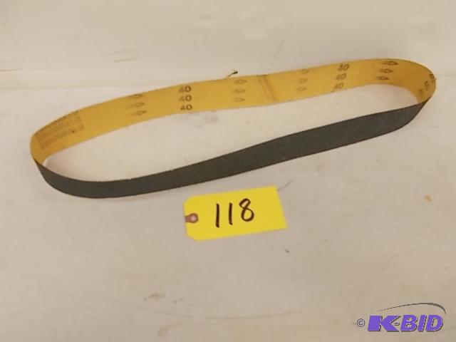 lot 118 image: 2" x 48" Sanding Belt, 40 Grit...