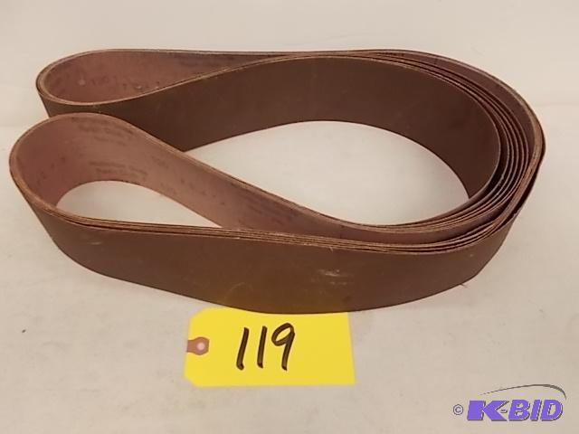 lot 119 image: (6) 3" x 79" Sanding Belts, 120 Gri...