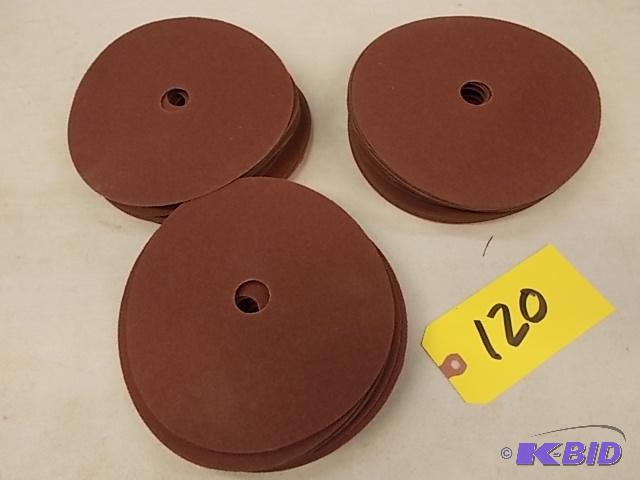 lot 120 image: (30) 7" Sanding Discs, 80 Grit...