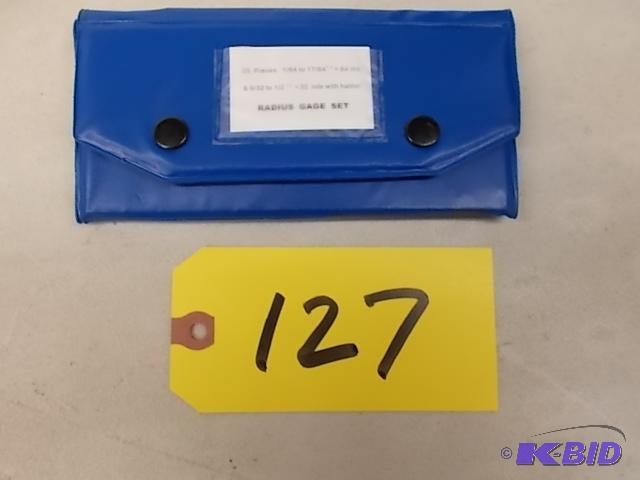 lot 127 image: 25 pc. Radius Gage Set, New...