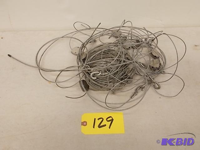 lot 129 image: Adjustable Hanging Light Cables...