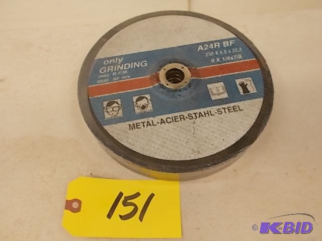 lot 151 image: (5) 9" x 14" x 78" Grinding ...