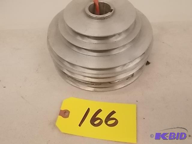 lot 166 image: (2) Aluminum Step Pulleys, 7 34" x 1 3...