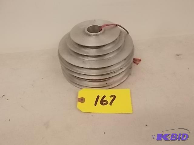 lot 167 image: (2) Aluminum Step Pulleys, 7 34" x 1 3...