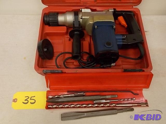 lot 35 image: Rotary Hammer with Bits, New...