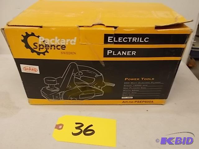 lot 36 image: Electric Planer, New...