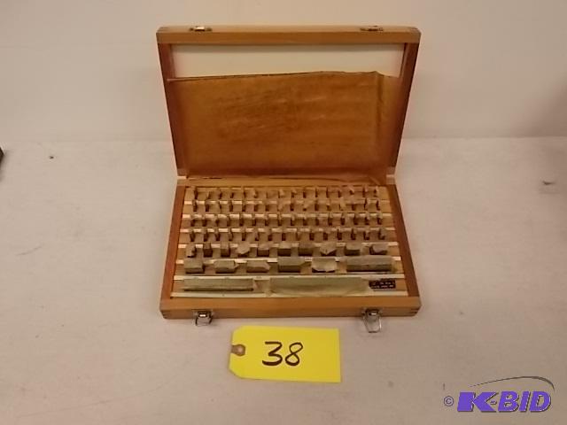 lot 38 image: Gage Block Set, .1000-2", Grade B, New...