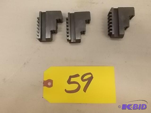 lot 59 image: (3) Jaws for 3-Jaw Chuck, New...
