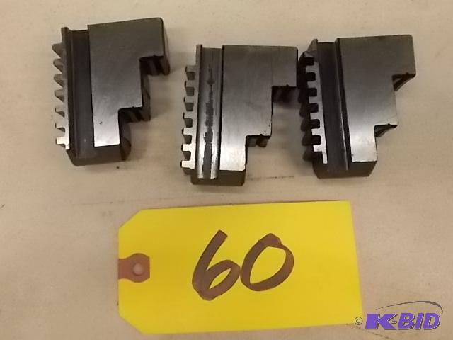 lot 60 image: (3) Jaws for 3-Jaw Chuck, New...