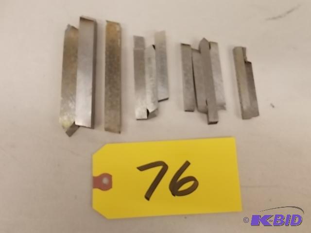 lot 76 image: (12) HSS Lathe Cutters, 12", 38",...