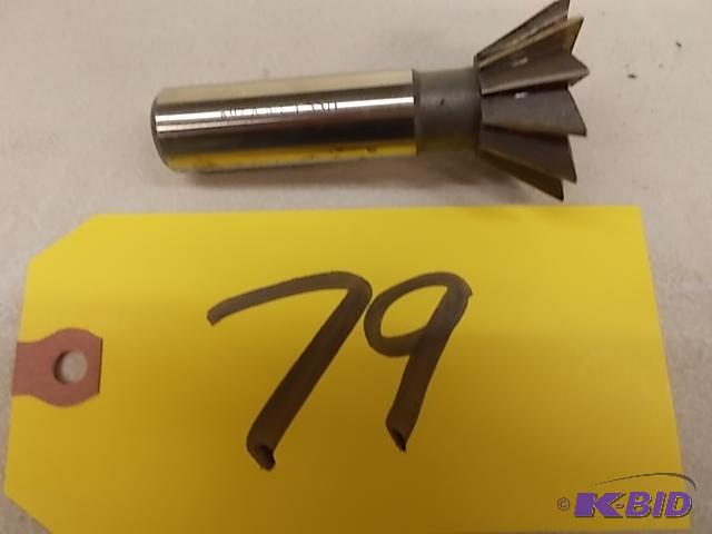 lot 79 image: Dovetail Cutter, HSS, 1 38" X 60 Degree...