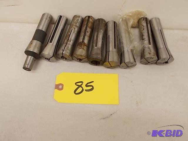lot 85 image: (8) R8 Collets & R8-JT6 Tool Holder...