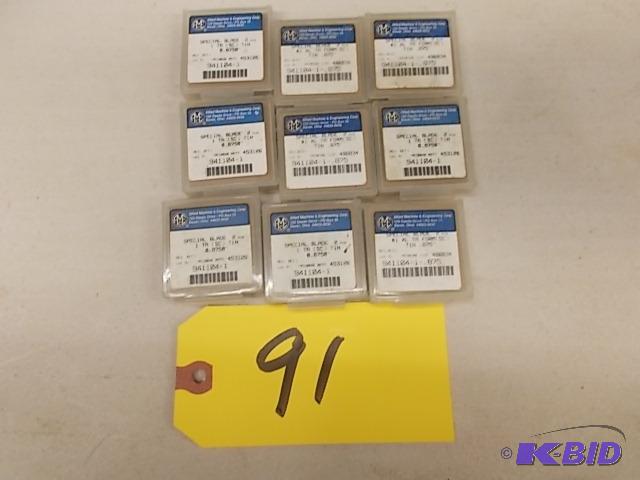 lot 91 image: (9) 2 pks. Allied Machine 941104-1 Spade Dril...