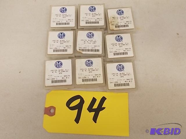 lot 94 image: (9) 2 pks. Allied Machine 941104-1 Spade Dril...