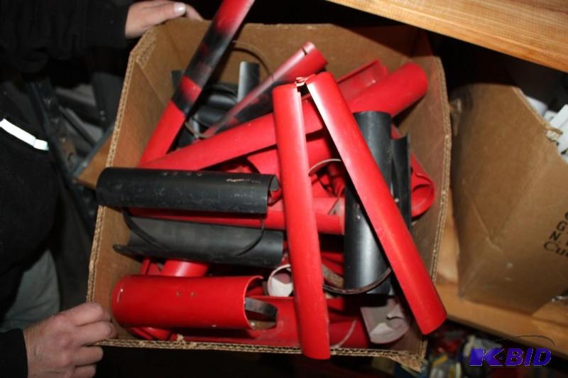 lot 158 image: Box Lot of PlasticMetal Clamping Grips w Cylindrical Tube Ends.