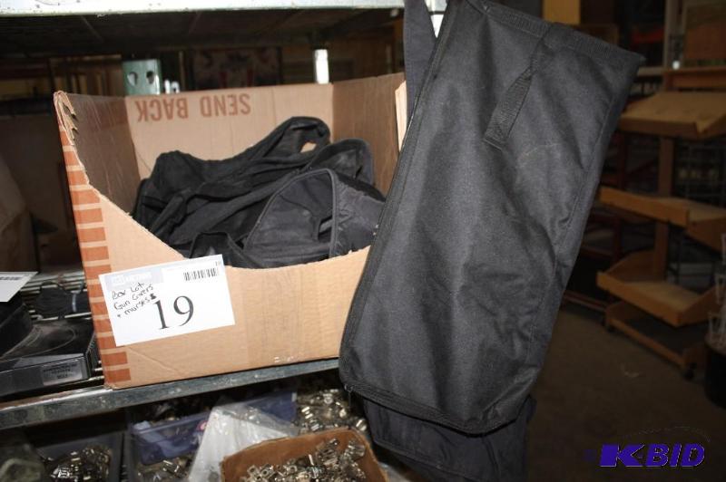 lot 19 image: Box Lot Including Black Side Saddle Back PacksCarrying Bags Gun Cases And More.