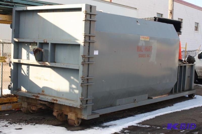 lot 2 image: Cram-A-Lot Commercial Trash Compactor J.V. Manufacturing, Inc. Requires Tools For Removal.