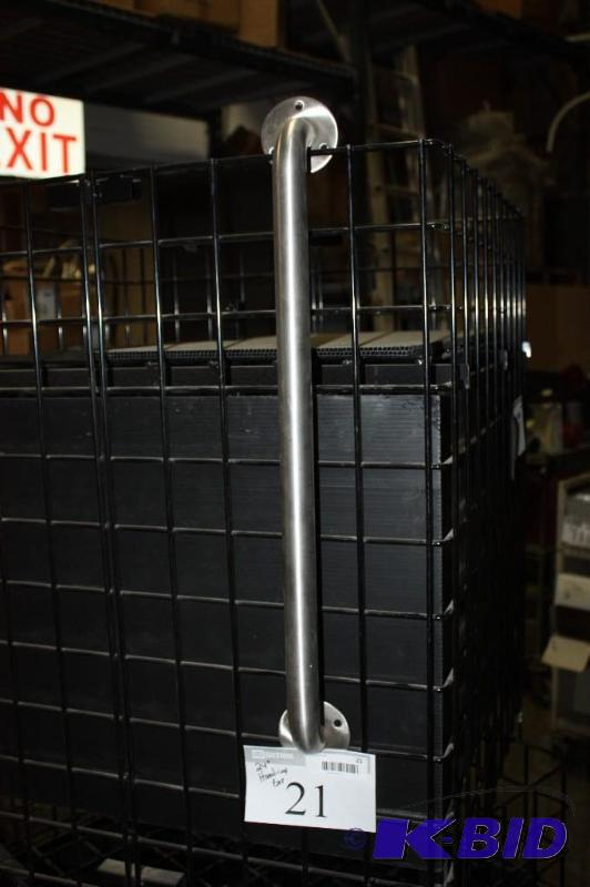 lot 21 image: Metal Handicap bar wPre-Drilled Screw Holes 24.