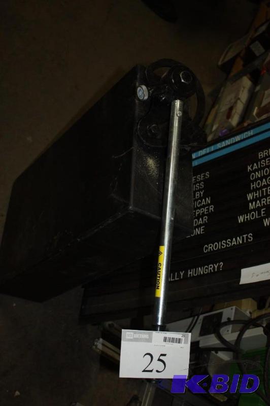 lot 25 image: Miscellaneous Tool Pole Attached To Metal Box.