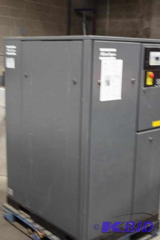 lot 3 image: Atlas Copco SF8 Rotary Screw-Air Compressor May Require Tools For Removal.